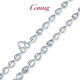 GsunG platinum necklace men's pt950 knight necklace large and bright women's platinum clavicle chain plain chain without treasure chain. Priced by gram, please contact customer service before bidding.