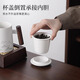 Shangyanfang mutton-fat jade porcelain tea cup office cup high-end ceramic tea separation cup with lid filter mug for personal use