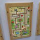 Hongtong Kindergarten Wandspielzeugkorridor Spiel Dekoration Kinder frühe Bildung Montessori Unterricht AIDS Wandbetrieb Kognitiver Brettmaterial Formspiel