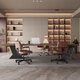 Hanjitangyu light luxury modern solid wood office desk boss desk Italian minimalist study desk home ash wood business executive desk ash wood 200*80*73*3cm office computer desk