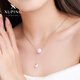 XUPING Xuping Jewelry Fashion Mermaid Necklace Huan Hai Shuangyi Clavicle Chain Necklace Order a free book box (not pullable) beads about 12+8mm