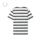 Fred Perry Herren Casual T-Shirt 2025 Sommer neu gestreifte Bildschirme Weizenohr Kurzarm Trend M9851 IVX/Beige M.