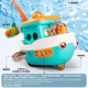 QISEN Children's Fishing Magnetic Toy Electric Universal Boat Toddler Puzzle 1 to 3 Years Old 6 Female Baby One Year Old Gift Boy Multi-Function Fishing Boat Red 9914C 3 Sections No. 5 Charging + Screwdriver
