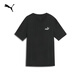 Puma (Puma) Sports et T-shirt à manches courtes brodés décontractés pour hommes et femmes 2025 Printemps et été Nouveau Top Simple 691550 Black-01 L (180 / 100A)