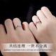China Gold 990 Pure Silver Thorns and Four-leaf Clover Couple Rings Pair of Rings Wedding Anniversary Gifts for Girlfriends Four-leaf Clover Couple Rings - Couple Style Rose Gift Box *Same Day/Next Day Delivery