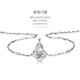 Saturday Fortune Platinum 950 Necklace Women's Four-leaf Clover Clavicle Chain Pendant Suitable for Chinese Valentine's Day Birthday Gifts Love at First Sight Platinum Pendant + Necklace White Diamond