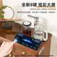 家用茶吧机柜子一体柜客厅新中式实木高端餐边柜全自动智能饮水机 czz9905/消毒款-红棕色-实 温热型 冰热