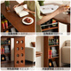 Genji hölzerne Massivholz Bar Tisch Restaurant mittelstil hochrangiger Tisch Haushalt kleiner Apartment-Partitionschrank Retro-Aufbewahrungsschrank 1,2 m Bar (1200*500*1050 mm)