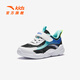 Zapatillas de zapatillas para niños de anta para niños 2025 verano nuevo producto malla transpirable gran malla amortiguación zapatos para correr negros/anta blanco/ultra verde azul-6 31 pies de longitud aproximadamente 19.5 cm