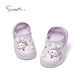 Zapatos de agujero de niña de los mangueras de las niñas de los mangueras de verano de verano sandalias de los pies de los pies lindas zapatillas lilas lilas 180