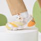 B.Duck маленькая желтая утка детская обувь детская обувь для малышей для мальчиков и девочек туфли Caterpillar Cartoon Light Sports Shoes 6908 метров апельсин 25
