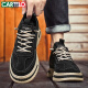 Zapatos para hombres de cartelo tendencia de primavera y verano 2025 zapatos de moda para hombres zapatos casuales de un pie de un pie botas de tablero botas negras 42