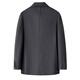 Shanshan Wool Warm Woolen Coat Men's Autumn and Winter Thickened Soft Anti-Wrinkle Wear-Resistant Business Casual Mid-Length Jacket Gray XL 180/96A