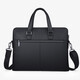 
King Paul (WILLIAMPOLO) brand men's handbag head layer cowhide briefcase laptop bag business trip men's bag gift black - 38.5*28cm 15 inches [head layer cowhide]