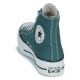 Converse Women's Zapatos gruesos de lienzo elevado zapatos deportivos CHUCK GREEN 2025 Nuevas zapatillas de zapatillas A12596c verde 36