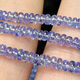 Library selected natural special grade tanzanite smooth abacus disc beads loose beads DIY bracelet necklace semi-finished products imported from India 2.5-3.7mm 1 piece 40cm Picture below 1 2