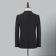 SHANSHAN light luxury brand 2025 new men's suit business casual two-piece groom's wedding suit black 2XL 180