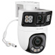 
TP-LINK surveillance camera, high-definition outdoor waterproof 360 degree panoramic full-color dual-gun ball all-in-one machine, POE network monitor, wireless wifi phone remote TL-IPC689XD-A4 [8 million standard version] 128G [Activity upgrade 256g