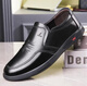 
YRC Yierkang leather shoes for men business casual men's shoes for foot soft leather soft sole middle-aged and elderly genuine leather comfortable non-slip father's shoes brown 9755 order according to standard leather shoes 40