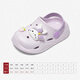 Zapatos de agujero de niña de los mangueras de las niñas de los mangueras de verano de verano sandalias de los pies de los pies lindas zapatillas lilas lilas 180