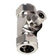 Nishizawa丨316L three-way ferrule joint 12- 12- 3/8