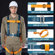 Shoudun five-point safety belt safety belt electrician's belt construction wear-resistant outdoor safety rope new national standard full body waist protection single large hook 2 meters one size
