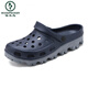 Pecker Chaussures de trous de taille extra taille masculine Sac à orteil masculin antidérapante Ajout de 47 plus grandes pantoufles 48 Sandales 51 S9859 Black 41