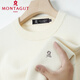 梦特娇（MONTAGUT）加厚圆领毛衣羊毛衫男秋冬保暖新款中青年休闲打底 上青色 6625 XS 160建议90-100斤