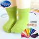 Disney (Disney) [9848 recompra] Calcetines para bebés niñas recién nacidas 0-marzo de primavera y otoño algodón de azúcar puro color 4 pares de colores autoseleccionados sin comentarios al azar 0-6 meses (longitud del pie 8-10 cm) todo tamaño
