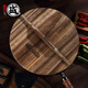 Sanbonsheng wooden pot lid, natural wood lid, carpenter's handmade paulownia wood wok lid, rice lid, wooden solid wood traditional pot lid, paulownia wood pot lid 24cm