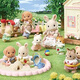[90% new] Sylvanian families Japanese version of Sylvanian babies Playing house girls toys and doll set Birthday gifts for children
