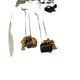 PKFC Korean Blogger gleicher Stil Tiger-Eye Stone Obsidian Bag Traube Bündel Halskette Design Vielseitige Pullover Kette Frauen Tasche Tiger-Eye Stone Traube Halskette Z-3856