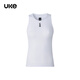 UKE women's new spring and summer outdoor cycling breathable road bike base shirt sleeveless vest Shanlan White S