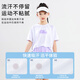 McTicco girls quick-drying sports suit summer children's badminton tennis training suit summer clothing medium-sized children's short-sleeved two-piece set 9852 gradient +18410 purple 160 160cm