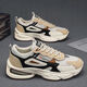 Spring Men's Shoes 2025 Nuevo zapatos deportivos adolescentes de malla transpirable Estilo coreano Versátil Suele Casual Dad F736 Negro 42