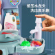 儿童过家家厨房炒菜做饭烧烤玩具宝宝女童迷你仿真煮饭锅餐具套装 蓝色餐台+汉堡【43件套】
