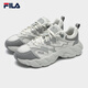 Fila offizielle Herrenschuhe Fern 2 So moderne Sportschuhe 2025 Frühling Neues Farn Gras 2 Generation Casual Schuhe Dad Schuhe Kokosmilch weiß/wildes Taube Grau-CW 43
