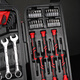 Tuowei socket wrench set tool box 129-piece set screwdriver hexagonal auto repair pliers ratchet household 780031