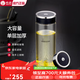 Copa de vidrio Sino Gran capacidad de una sola capa de agua engrosada Oficina comercial con té de té de malla de filtro Portable y transparente [nueva tapa de tazas de anillo de 9076-lift- 695ml