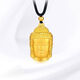 GRAYCEWODY Old Phoenix 999 gold Buddha head pendant pure gold pure silver Tathagata Buddha gold-wrapped silver pendant for boyfriend and girlfriend mother Buddha necklace + certificate Old Phoenix gold store model 30*50mm about 35 grams