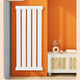 Qinkai steel radiator large water channel household central heating water heating radiator wall-mounted horizontal bedroom living room heating 8 columns high 80 cm long (thickness 2.0) 650mm