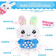Nettes Zuhause Neue Mini Kaninchen Baby Baby Spielzeug Early Education Story Maschine Einjährige Aufklärungsjunge und Mädchen Geburtstag Geschenk Sky Blau Kaninchen + Lanyard + Batterie