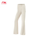 
Li Ning micro-flare trousers for women 2025 summer new fitness series fashionable skin-friendly and comfortable sports trousers AKLV718 Dune Khaki-5 XL