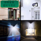Mekeje LED Solar Carging Lampyard Home Hogar al aire libre Luz de pared impermeable ultra longitud de la batería de iluminación automática Iluminación de inducción, zhizhen 9888k Burst, sensación inteligente + tres velocidades también