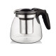 Tea bar machine water dispenser universal large capacity glass teapot with filter mesh high temperature resistance tea set water kettle teapot tea water separation tea bar machine glass kettle
