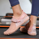 McCannon Indoor Fitness Shoes Women's Shock Absorbing Silent Rope Jumping Shoes Squat Deadlift Training Shoes Men's Soft Soled Yoga Pilates Shoes Pink 36