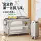 coolbaby crib multifunctional foldable removable splicing bed with changing table mosquito net baby bed family bucket