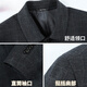 Yu Zhaolin (YUZHAOLIN) jacket jacket men's spring and autumn daddy lapel jacket middle-aged and elderly men's jacket 50-year-old father's day gift plaid gray 2XL (180) one size, 125-145Jin [Jin equals 0.5 kg]