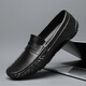 
Belle-Ta series brand code break 2025 spring new black beanie shoes men's genuine leather British casual leather shoes 9901 black [Holved] 42