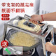 Beige Shanxi pasta tools stainless steel household household noodle bed noodle bed noodle bed pea noodle noodle tadpole 4mm aperture noodle bed - large size noodle rack